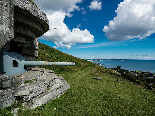 Billede af en kanon på Bangsbo Fort