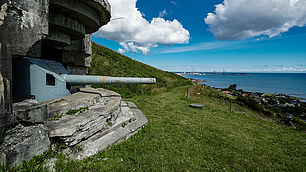 Billede af en kanon på Bangsbo Fort